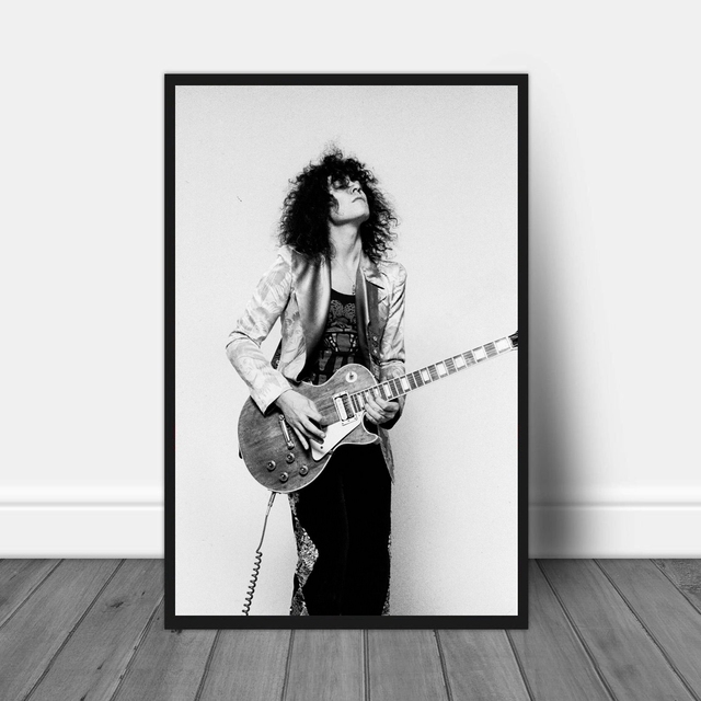 Plakat muzyczny Marc Bolan gwiazda muzyki - dekoracyjny obraz na ścianę domu bez ramki - Wianko - 1