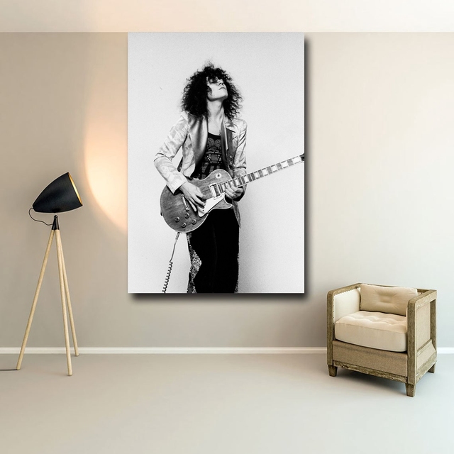 Plakat muzyczny Marc Bolan gwiazda muzyki - dekoracyjny obraz na ścianę domu bez ramki - Wianko - 3