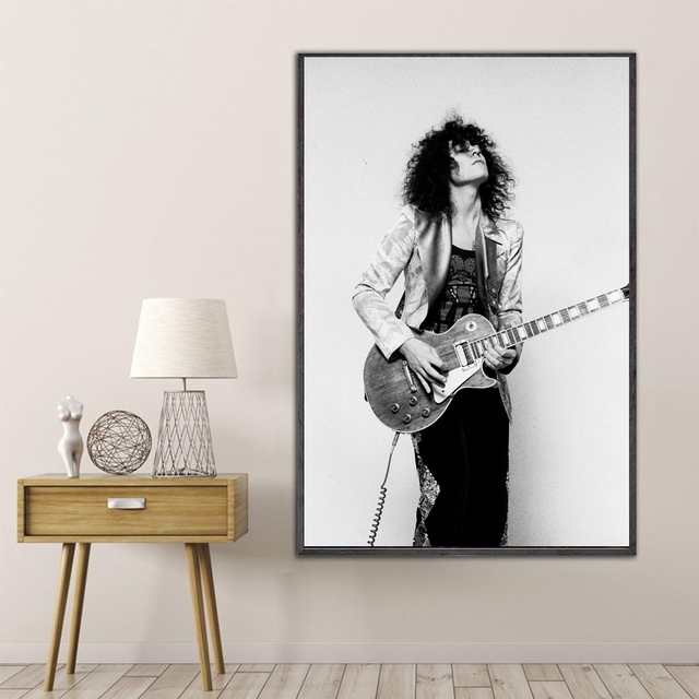Plakat muzyczny Marc Bolan gwiazda muzyki - dekoracyjny obraz na ścianę domu bez ramki - Wianko - 4