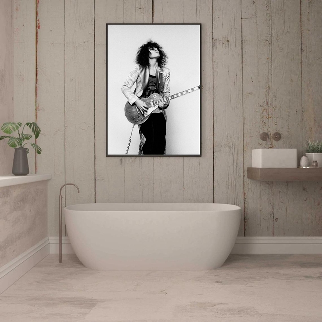 Plakat muzyczny Marc Bolan gwiazda muzyki - dekoracyjny obraz na ścianę domu bez ramki - Wianko - 2