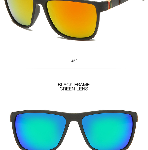 Okulary wędkarskie Tr90 kwadratowe, przeciwsłoneczne, spolaryzowane - Wianko - 29
