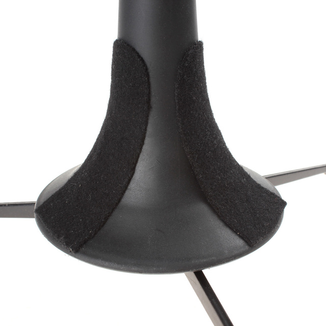 Trąbka przenośna z czarnym uchwytem statywu i odpinanymi, składanymi metalowymi nogami - Wianko - 4