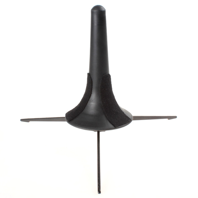 Trąbka przenośna z czarnym uchwytem statywu i odpinanymi, składanymi metalowymi nogami - Wianko - 2