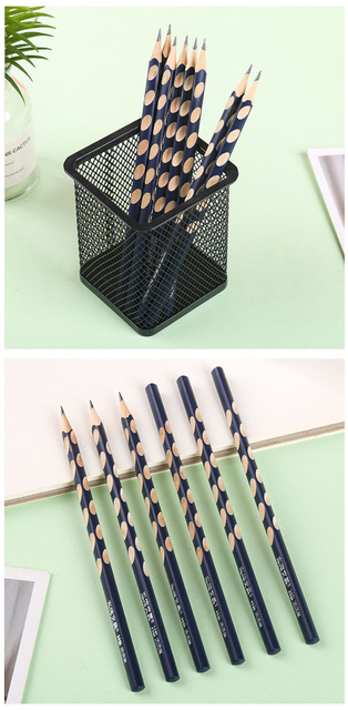 Standardowy ołówek log nietoksyczny z gripem, 12 sztuk - Wianko - 2