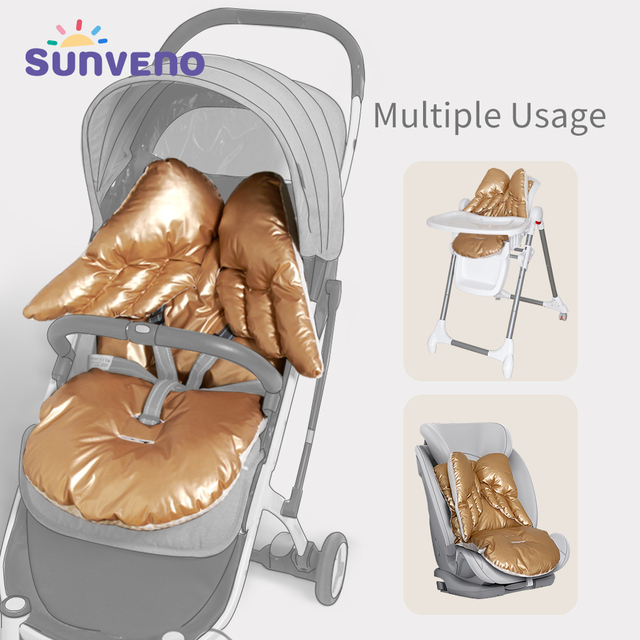Poduszka do siedzenia do wózka dziecięcego SUNVENO – gruba i ciepła, idealna na poduszkę do spania - Wianko - 4