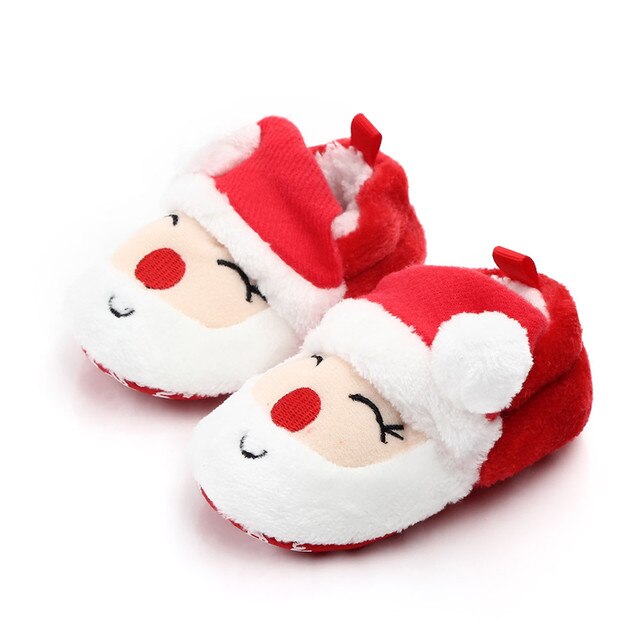 Różowe zimowe buciki świąteczne dla niemowląt, idealne na pierwsze kroki - Wianko - 15