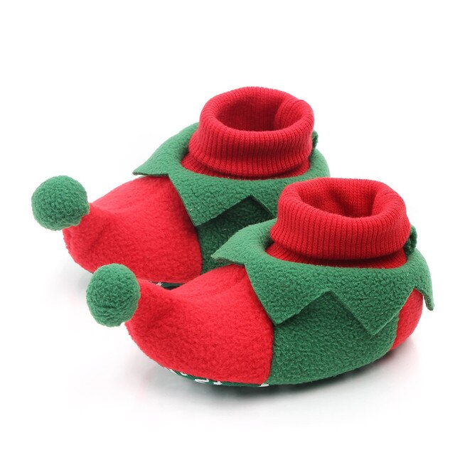Różowe zimowe buciki świąteczne dla niemowląt, idealne na pierwsze kroki - Wianko - 10