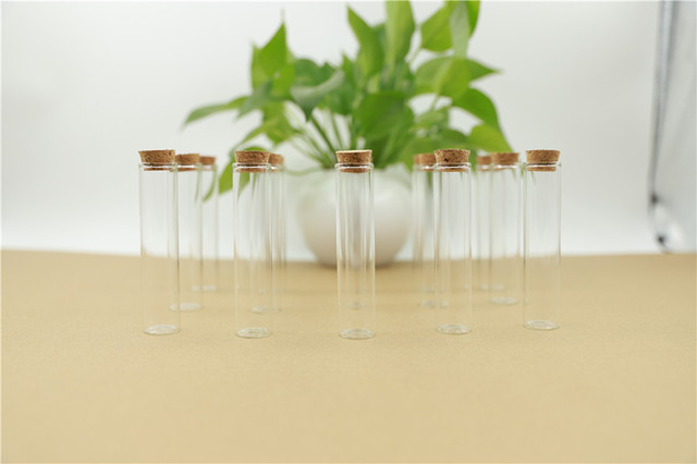 24 sztuki korków szklanych o wymiarach 22x100mm i pojemności 25ml do butelek probówek, mini słoików i fiolków - Wianko - 3