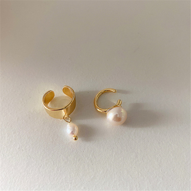 Klipsy na uszy Korea 2021 New Vintage Pearl - wykwintna biżuteria dla kobiet, dziewczyn - Wianko - 4