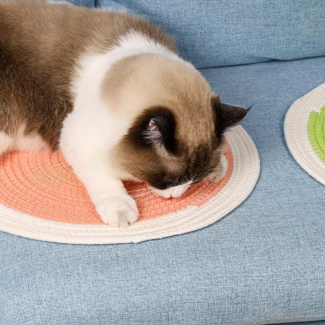 Drapak dla kota Cotton Thead Cat Scratch Mat, matka na stół i pokrowiec na meble, mata do spania i zabawki dla kota - Wianko - 4