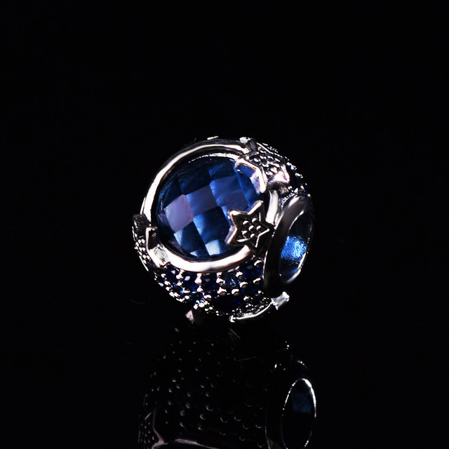 Koralik SPandoraish Fan serce Dangle Charms do bransoletek Pandora 925 srebro - biżuteria DIY - Wianko - 3