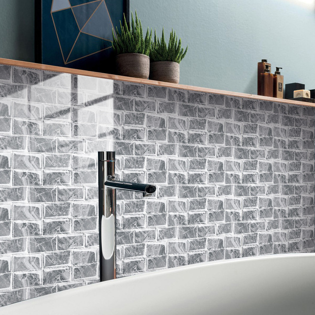 Luksusowe naklejki ścienne imitujące marmur 3D do nowoczesnego salonu, sypialni, kuchni i łazienki - tapeta samoprzylepna Art. No - Wianko - 29