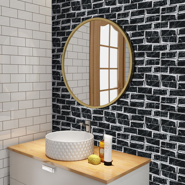 Luksusowe naklejki ścienne imitujące marmur 3D do nowoczesnego salonu, sypialni, kuchni i łazienki - tapeta samoprzylepna Art. No - Wianko - 7