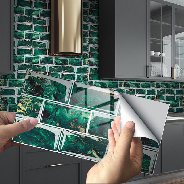 Luksusowe naklejki ścienne imitujące marmur 3D do nowoczesnego salonu, sypialni, kuchni i łazienki - tapeta samoprzylepna Art. No - Wianko - 56