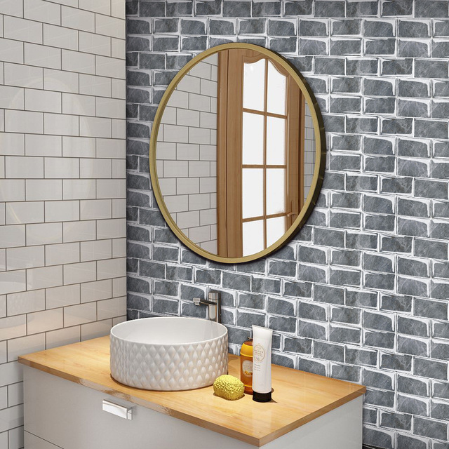 Luksusowe naklejki ścienne imitujące marmur 3D do nowoczesnego salonu, sypialni, kuchni i łazienki - tapeta samoprzylepna Art. No - Wianko - 48