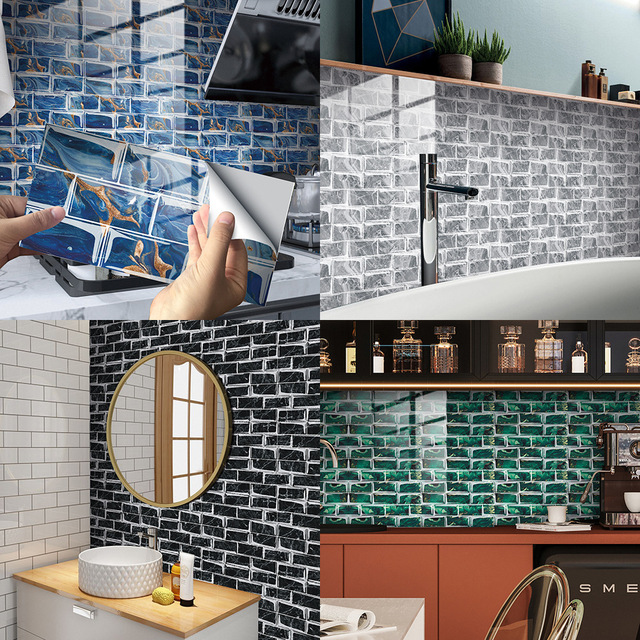 Luksusowe naklejki ścienne imitujące marmur 3D do nowoczesnego salonu, sypialni, kuchni i łazienki - tapeta samoprzylepna Art. No - Wianko - 2