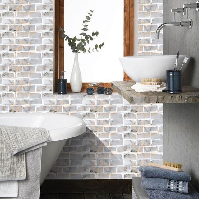 Luksusowe naklejki ścienne imitujące marmur 3D do nowoczesnego salonu, sypialni, kuchni i łazienki - tapeta samoprzylepna Art. No - Wianko - 41