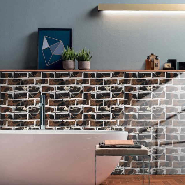 Luksusowe naklejki ścienne imitujące marmur 3D do nowoczesnego salonu, sypialni, kuchni i łazienki - tapeta samoprzylepna Art. No - Wianko - 69