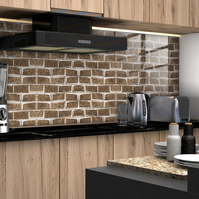Luksusowe naklejki ścienne imitujące marmur 3D do nowoczesnego salonu, sypialni, kuchni i łazienki - tapeta samoprzylepna Art. No - Wianko - 10