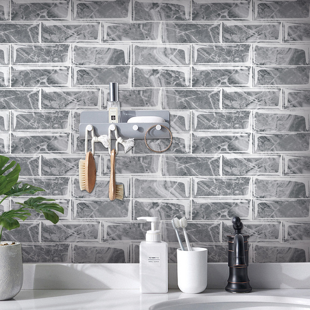 Luksusowe naklejki ścienne imitujące marmur 3D do nowoczesnego salonu, sypialni, kuchni i łazienki - tapeta samoprzylepna Art. No - Wianko - 26