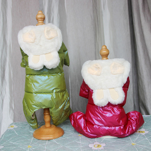 Zimowe ubrania wyściełane bawełną dla małych psów - Wianko - 3