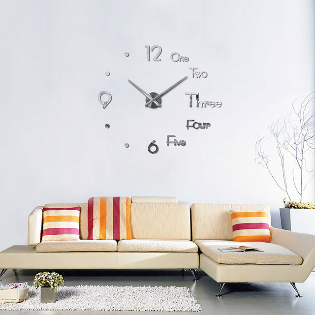 Nowy zegar ścienny kwarcowy o nowoczesnym designie, duże dekoracyjne zegary, naklejki akrylowe, mechanizm z europejskim stylem, idealny do salonu - Wianko - 10