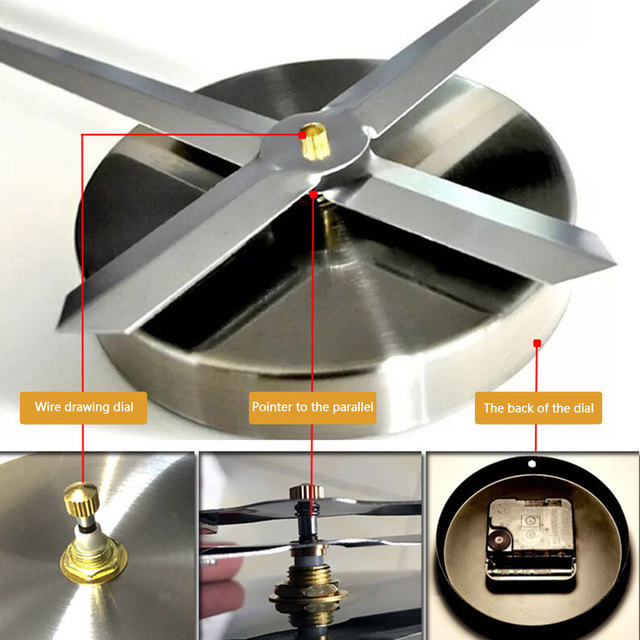 Nowy zegar ścienny kwarcowy o nowoczesnym designie, duże dekoracyjne zegary, naklejki akrylowe, mechanizm z europejskim stylem, idealny do salonu - Wianko - 12