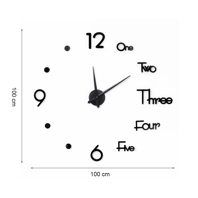 Nowy zegar ścienny kwarcowy o nowoczesnym designie, duże dekoracyjne zegary, naklejki akrylowe, mechanizm z europejskim stylem, idealny do salonu - Wianko - 16