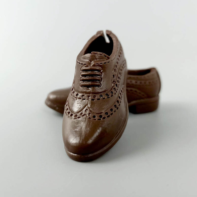 Brązowe modne buty dla lalki Ken - chłopięce akcesoria biznesowe 1/6 Barbie Ken lalka - Wianko - 2