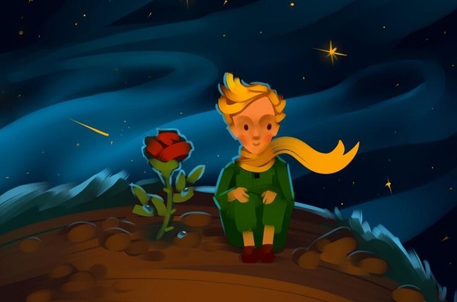 Plakat Mały książę i lis, obraz ścienny na płótnie w stylu kreskówki do pokoju dziecięcego - Wianko - 5