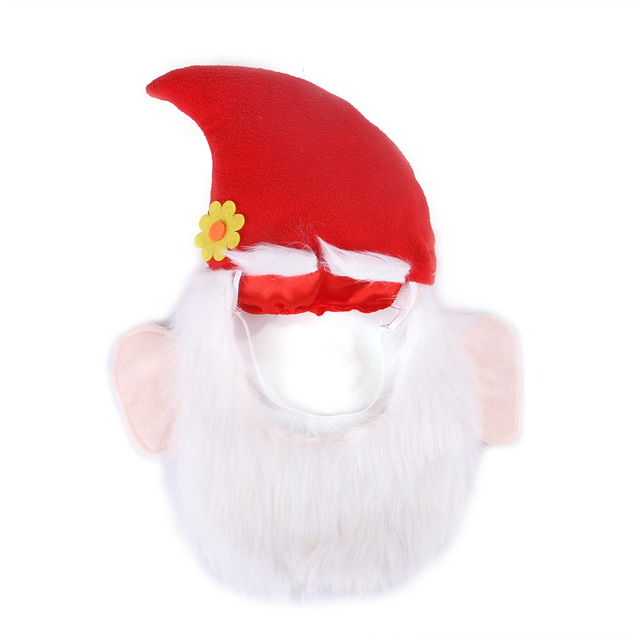 Kapelusz Santa z brodą dla psa - świąteczne akcesoria karnawałowe - Wianko - 7