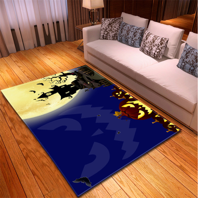 Dywany 3D dywaniki do sypialni dyniowa wiedźma gotyckie duże dywany Halloween antypoślizgowy dywanik podłogowy ozdoba na drzwi domu maty - Wianko - 20