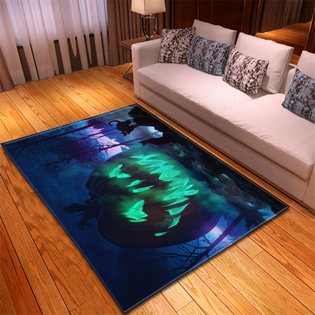 Dywany 3D dywaniki do sypialni dyniowa wiedźma gotyckie duże dywany Halloween antypoślizgowy dywanik podłogowy ozdoba na drzwi domu maty - Wianko - 23