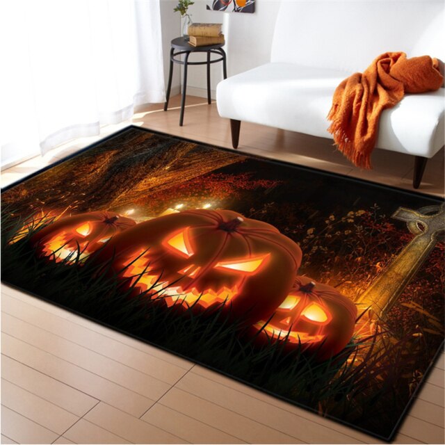 Dywany 3D dywaniki do sypialni dyniowa wiedźma gotyckie duże dywany Halloween antypoślizgowy dywanik podłogowy ozdoba na drzwi domu maty - Wianko - 11
