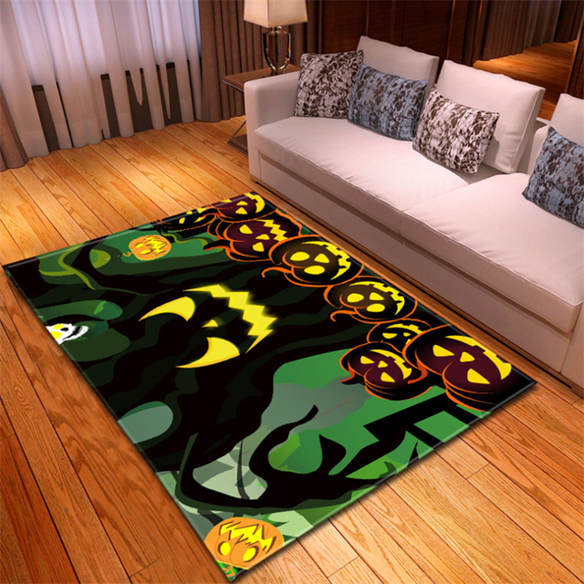 Dywany 3D dywaniki do sypialni dyniowa wiedźma gotyckie duże dywany Halloween antypoślizgowy dywanik podłogowy ozdoba na drzwi domu maty - Wianko - 16