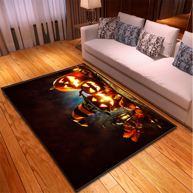 Dywany 3D dywaniki do sypialni dyniowa wiedźma gotyckie duże dywany Halloween antypoślizgowy dywanik podłogowy ozdoba na drzwi domu maty - Wianko - 21