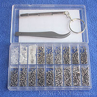 Zestaw narzędzi do naprawy zegarków i okularów: 3w1 śrubokręt okularowy, pinceta, pęk kluczy - Wianko - 7