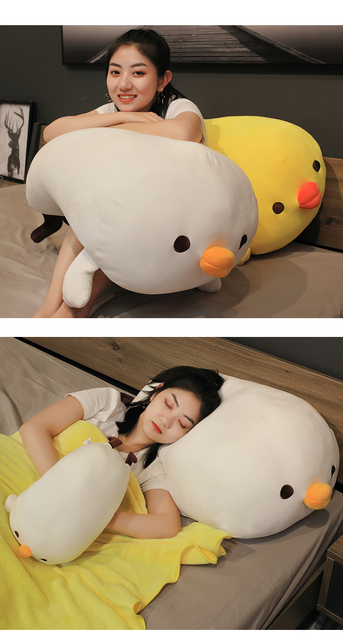 Poduszka 3w1 Cute chick z kurczaka 40/60/90 cm - pluszowa zabawka dla dzieci, super miękka i wysokiej jakości - Wianko - 1
