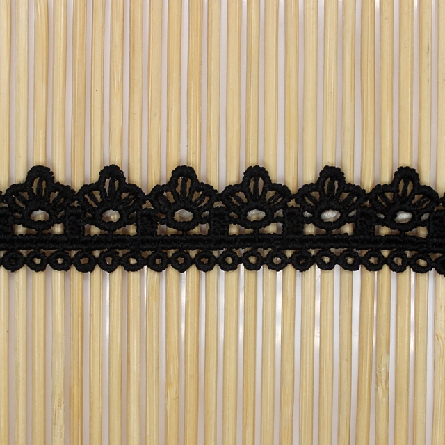 Biała koronkowa wstążka bawełniana Cusack 3m x 1.5cm - wykończenie odzieży, tekstylia domowe, rękodzieło - Wianko - 1