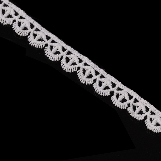 Biała koronkowa wstążka bawełniana Cusack 3m x 1.5cm - wykończenie odzieży, tekstylia domowe, rękodzieło - Wianko - 5