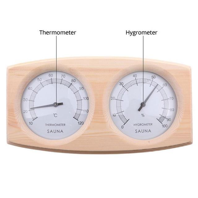 Termometr i higrometr do sauny - wygodny i precyzyjny instrument pomiarowy dla strefy komfortu - Wianko - 3