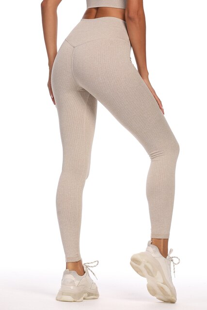 Najlepiej sprzedający się zestaw spodni jogi, model RY9094, o stylowym i modnym temperamencie sportowym, ciasno dopasowane, z efektem liftingu pośladków, wykonane z przędzy pionowej bez szwów - Wianko - 11