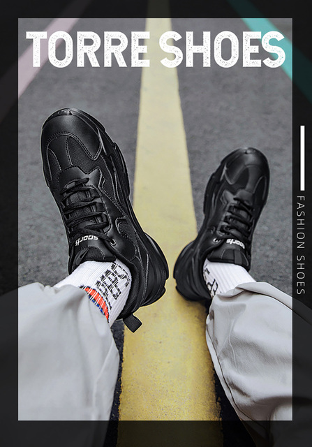 Buty do biegania: Mężczyźni i kobiety Trampki Platforma Białe Oddychające Modne Chunky Sneakers Sport Gym Tenisówki - Wianko - 3