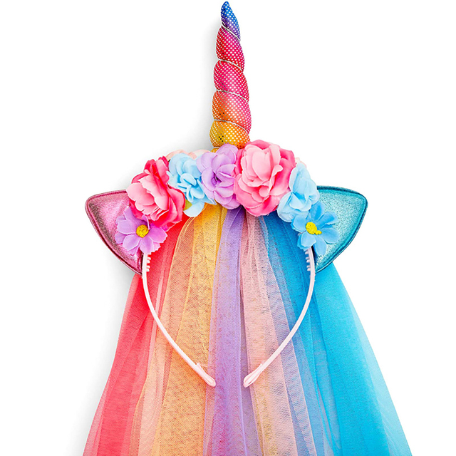 Fantazyjna sukienka typu princeska z opaską jednorożcem - Wianko - 10