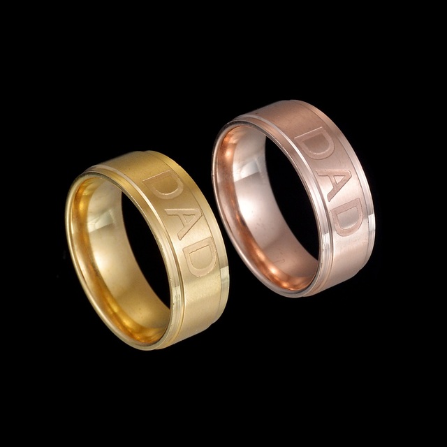Pierścień minimalistyczny zaręczynowy dla pary - złoto/róża/czarny - Wianko - 4