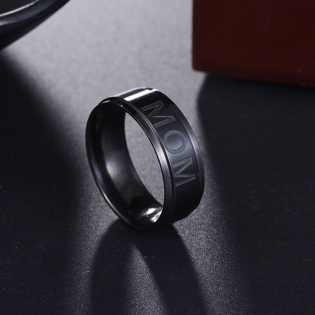 Pierścień minimalistyczny zaręczynowy dla pary - złoto/róża/czarny - Wianko - 12