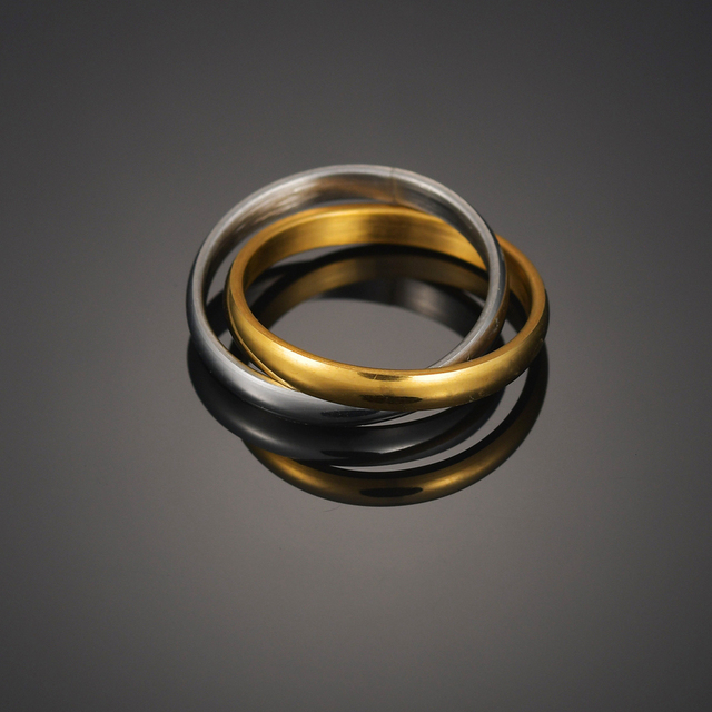 Pierścień minimalistyczny zaręczynowy dla pary - złoto/róża/czarny - Wianko - 21