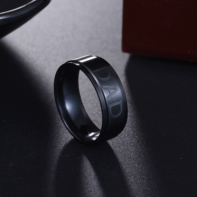 Pierścień minimalistyczny zaręczynowy dla pary - złoto/róża/czarny - Wianko - 7