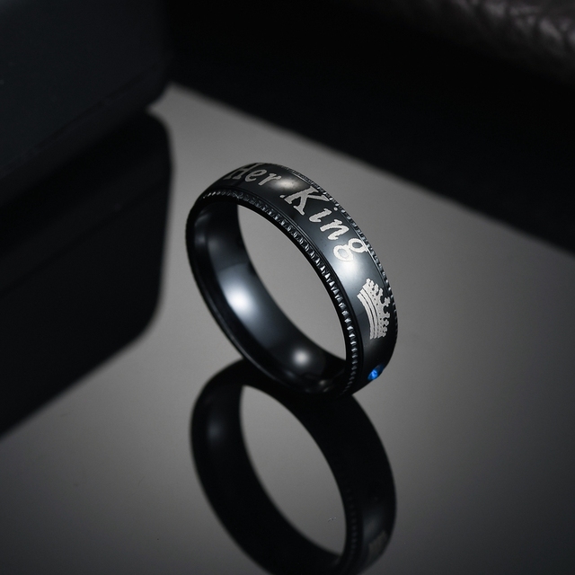 Pierścień minimalistyczny zaręczynowy dla pary - złoto/róża/czarny - Wianko - 17