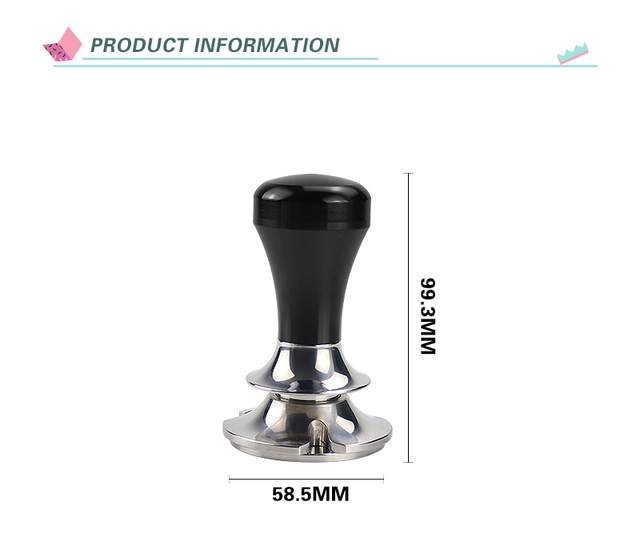 Ubijak do kawy w proszku o regulowanej głębokości - 58.5mm, zapobiegający uszkodzeniom w wyniku nacisku - Wianko - 2